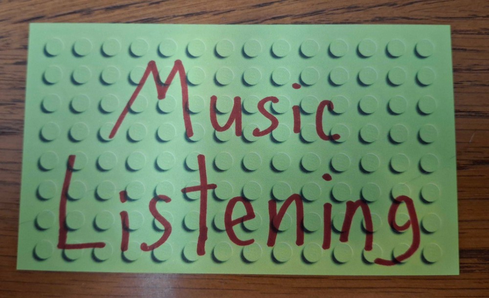 Music Listening LEGO Paper